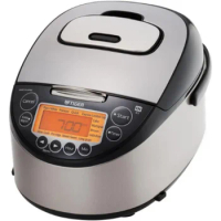 Tiger JKT-D Multi-Functional Induction Heating (IH) Electric Rice Cooker with 12 Cooking Settings (Silver Black)