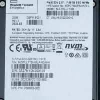 7.68TB PM1723b SSD NVME MZ-WLL7T6B U.2 MZWLL7T6HMLA-000H3 HPE 2.5" SSD