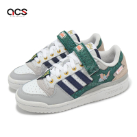 adidas x 小飛象 休閒鞋 Forum Low 男鞋 女鞋 灰 綠 聯名 皮革 魔鬼氈 愛迪達 IE5878
