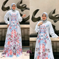 Dewasa Gamis Gisella Dress Perempuan Hijab Acara Resmi anggun Formal Muslim Nyaman Standar Wanita Hi