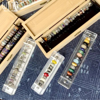 Acrylic Transparent Trollbeads Collection Box Bracelet Bead Display Holder Pandora Charms Storage Organizer Travel Carrying Case