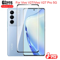 3-1pcs For Vivo V27 Pro 5G 6.78'' Curved Cover Tempered Glass Vavo V27Pro Vovi V 27 VivoV27 VivoV27Pro 2023 9H Screen Protectors