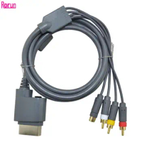 1.8M S-Video AV Cable for Xbox 360 game console 3RCA cable gray Audio Video cable