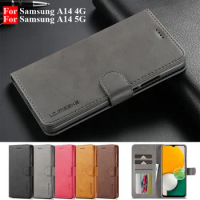 For Samsung A14 5G Case Leather Vintage Phone Case On Samsung Galaxy A14 Case Flip Magnetic Wallet Cover For Samsung A14 5G Case