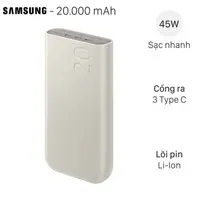 Pin sạc dự phòng 20000mAh Type C PD 45W Samsung EB-P4520
