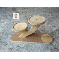 rak vas bunga kecil Custom akrilik display kotak  penyimpanan Kayu