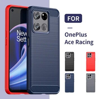 For Cover OnePlus ACE Racing Case For OnePlus ACE Racing Capas Bumper Soft TPU Carbon Fiber For Fundas OnePlus ACE Racing Cover