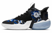 JORDAN REACT ELEVATION PF FRACTAL PATTERN - BLACK RACER BLUE