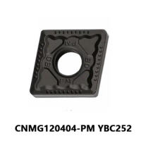 100% Original Carbide Inserts CNMG120404 for Steel Machine CNMG120404-PM YBC252 Lathe Cutter Turning Tool Machine Metal Parts