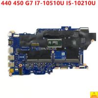 Used For HP ProBook 440 450 G7 Laptop Motherboard I7-10510U I5-10210U CPU MX250 2GB DAX8MMB18D0 X8M-8L L78082-601 DDR4