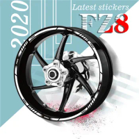 Motorcycle reflective wheel sticker Moto Tire rim decoration protection decal rim sticker For YAMAHA FZ8 fz8 fz 8