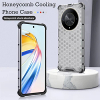 Case For Honor X9b Honeycomb Cooling Phone Cover HonorX9b X7b 4G X9a X8a 5G X7a X6a honer honar hone honour Protective Shell