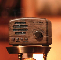 復古收音機定制LOGO無線音箱迷你小型便攜手機低音炮經典音響 全館免運