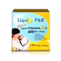 【優寶滴- LiquiD P&amp;B】高濃縮天然維生素D3 5mL(教學醫院推薦)