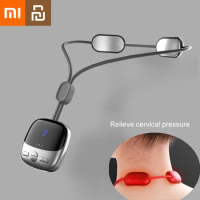 Xiaomi Youpin Smart Hanging Neck Protector Cervical Spine Massager Portable Mini Pulse Shoulder Massage Hot Compress Nursing