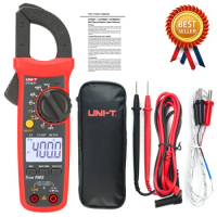 UNI-T UT202 + Clamp Multimeter 400A Digital Clamp Meter True RMS Presisi Tinggi Clamp Multimete