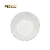 義VBC casa純白條紋18CM麥片碗