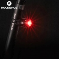 ROCKBROS Bicycle Rear Light Led USB Rechargeable Red Light Warning Rainproof Multifunctional Bike Accessories