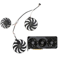 4Pin GPU Card Cooler Fans for Asus Radeon RX 5700 XT 8GB TUF Graphics Video Card
