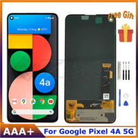 6.2" OLED For Google Pixel 4a 5G LCD Display Touch Screen With Full Panel Glass Digitizer Replacement Parts G1F8F Repair Tools
