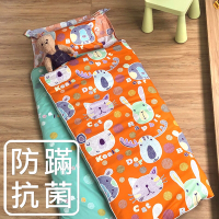鴻宇 防蟎抗菌 美國棉兒童睡袋 可機洗被胎 鋪棉兩用 歡樂園地 桔