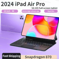 New iPad Air Pro 14" IPS Screen Tablet PC 16GB RAM+1TB ROM Octa-core Bluetooth Wi-Fi Dual Cameras Tablet PC 태블릿 2024