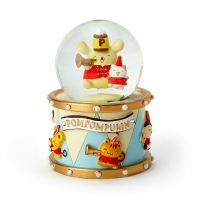 小禮堂 布丁狗 迷你造型玻璃雪球 聖誕雪球 雪花球 水晶球 (黃 生日樂隊)