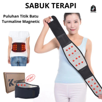 KORSET SAKIT PINGGANG - sabuk korset alat terapi pinggang 20 titik magnetik