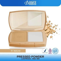 INEZ Lustrous Pressed Powder Bedak Padat Gold inez900 01 NATURAL