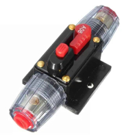 Car Fuse Automatic Disconnect Switch Audio Modify Amplifier Circuit Breaker 150A 100A 60A 30A/20/40/50/80A Fuse Power Connector