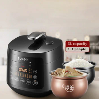 Electric Pressure Cooker 2 Inner Pots Smart Appointment Multifunctional 3L Mini Pressure Cooker Home Stew Cooking Rice Cooker