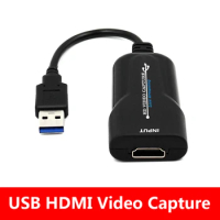 USB to HDMI 1080P30Hz Video Capture HDMI to USB Video Capture Card for Ps4 Game Concert Show Etc,Live Broadcast
