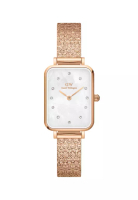 Daniel Wellington Quadro 20x26mm Pressed Studio Lumine MOP White Rose gold - Crystals Mother of Pear