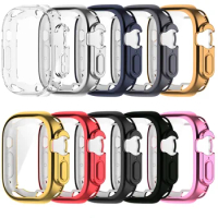 360 Full Coverage Case for Apple Watch Ultra 49mm Screen Protector Cover for IWatch Ultra 49mm TPU Bumper Case Protective Shell