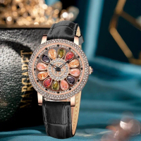 Jam Tangan !!! Cristiano Aillen Jam Tangan Wanita 878 Kulit Leather Asli Analog Turbine Water Resist