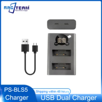 PS-BLS5 BLS-5 BLS50 BLS5 USB Battery Charger for Olympus Stylus 1, OMD MK3, OMD-EM10 III, OM-10, E-PL3, E-PL5,M10 Mark2