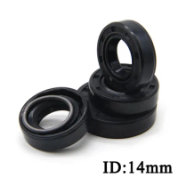 ID 14mm NBR Nitrile Rubber Shaft Oil Seal TC-14*22/24/25/26/27/28/30/35*5/6/7/8/10 Nitrile Double Lip Oil Seal
