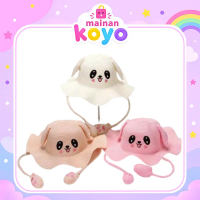 {Mainan Koyo} Topi Anak Bunny Cute / Topi Kelinci Lucu Gerak Telinga – Sun Hat Anak Karakter Imut