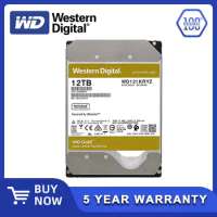 Original Western Digital 12TB WD Gold Enterprise Class Internal Hard Drive 7200 RPM Class SATA 6 Gb/s 256 MB Cache 3.5" HDD