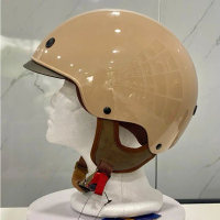 Mũ bảo hiểm nửa đầu kính âm M239 màu sữa bóng - Mũ bảo hiểm chính hãng Helmet royal m239   Phụ Kiện 
