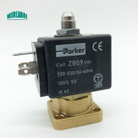 1ชุด PARKER Coil ZB09 9W Core 3-Way Coil Valve Body Solenoid Valve สำหรับเครื่องชงกาแฟอะไหล่