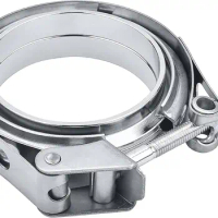 Car 304 Stainless Steel V Band Clamp Turbo Exhaust Pipe Vband Clamp Male Female Flange V Clamp Kits Universal