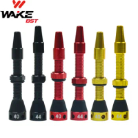 Wake 5 Pairs Presta Nozzles Uni-body for Bicycle Tubeless Rim French Valve Nipples MTB Road Bicycle Carbon Wheelset Tire Part
