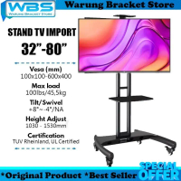 bracket tv standing import 32 40 42 43 50 55 60 65 70 75 80 inch universal cocok untuk jenis tv led