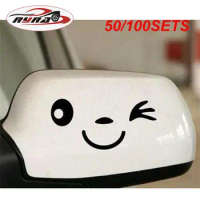 50/100SETS Reversing Mirror Paster Durable Waterproof And Sunscreen Vivid Car Exterior Caccessories Mirror Sticker