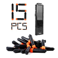 15 Orange Reload Clip For Nerf Blasters Black Replacement Toy Gun Soft Bullet Clip For Nerf Ultra Darts 3.0