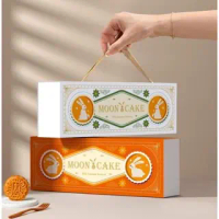 Box Mooncake Premium Kotak Kue Bulan Premium Set Tenteng Isi 4