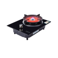 Kitchen Cooktop Household Tempered Glass Single Stove Infrared Hot Fire Cooking Gas Stove Parrilla De Gas Empotrable Estufa