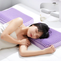 【8H 小米生態鏈】3D超彈TPE蜂巢釋壓枕 贈枕套(透氣枕 釋壓枕 水洗枕 小米)