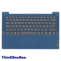 DE German Blue Keyboard Upper Case Palmrest Shell Cover For Lenovo Ideapad 5 14 14IIL05 14ARE05 14ALC05 14ITL05 5CB0Y88964